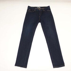 Principle Women's Slim Straight Jeans Size 32 Blue Mid Rise 31" Inseam Stretch